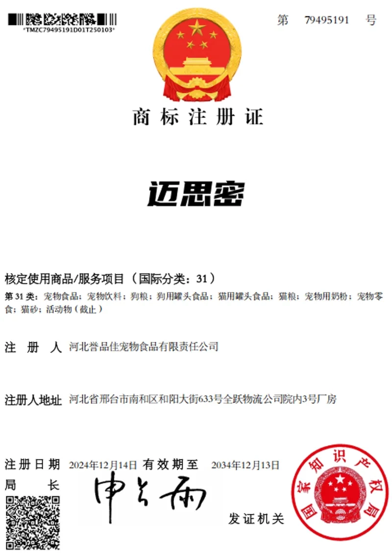 Trademark Registration Certificate - Maxmi