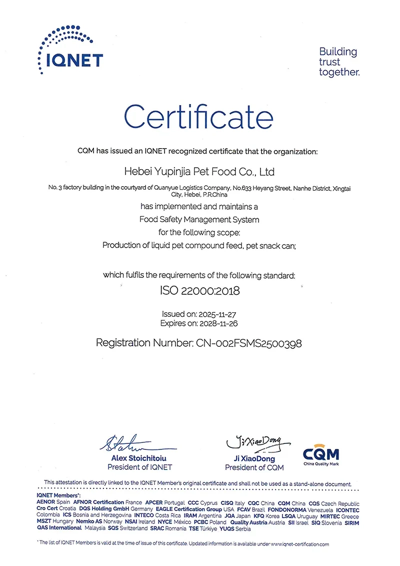 ISO 22000:2018 Food Safety Management System Certification